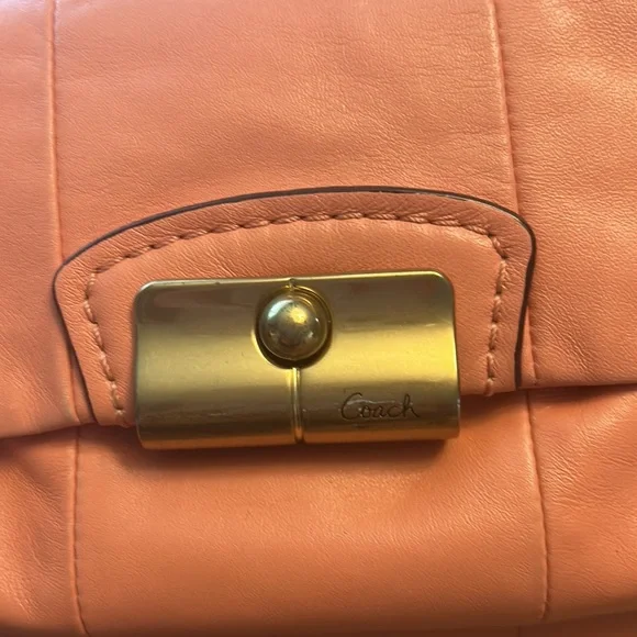 COACH KRISTEN Satchel Salmon purse - Picture 3 of 13